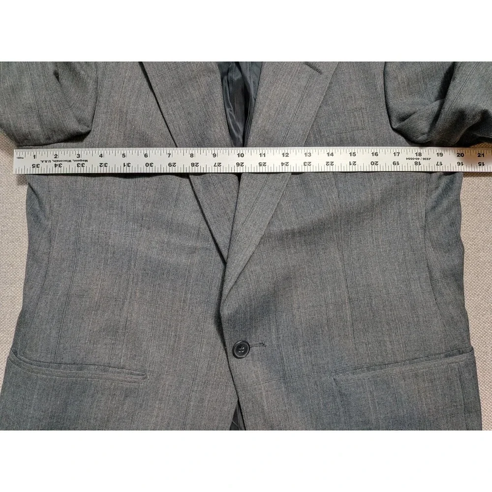 Christian Dior Monsieur Men's Blazer 40S Gray Wool Jacket Coat USA Made Vintage